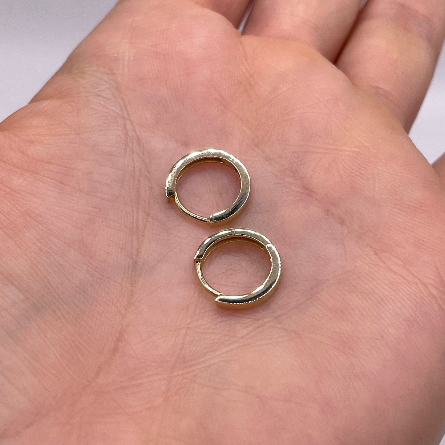 Flat huggies earrings