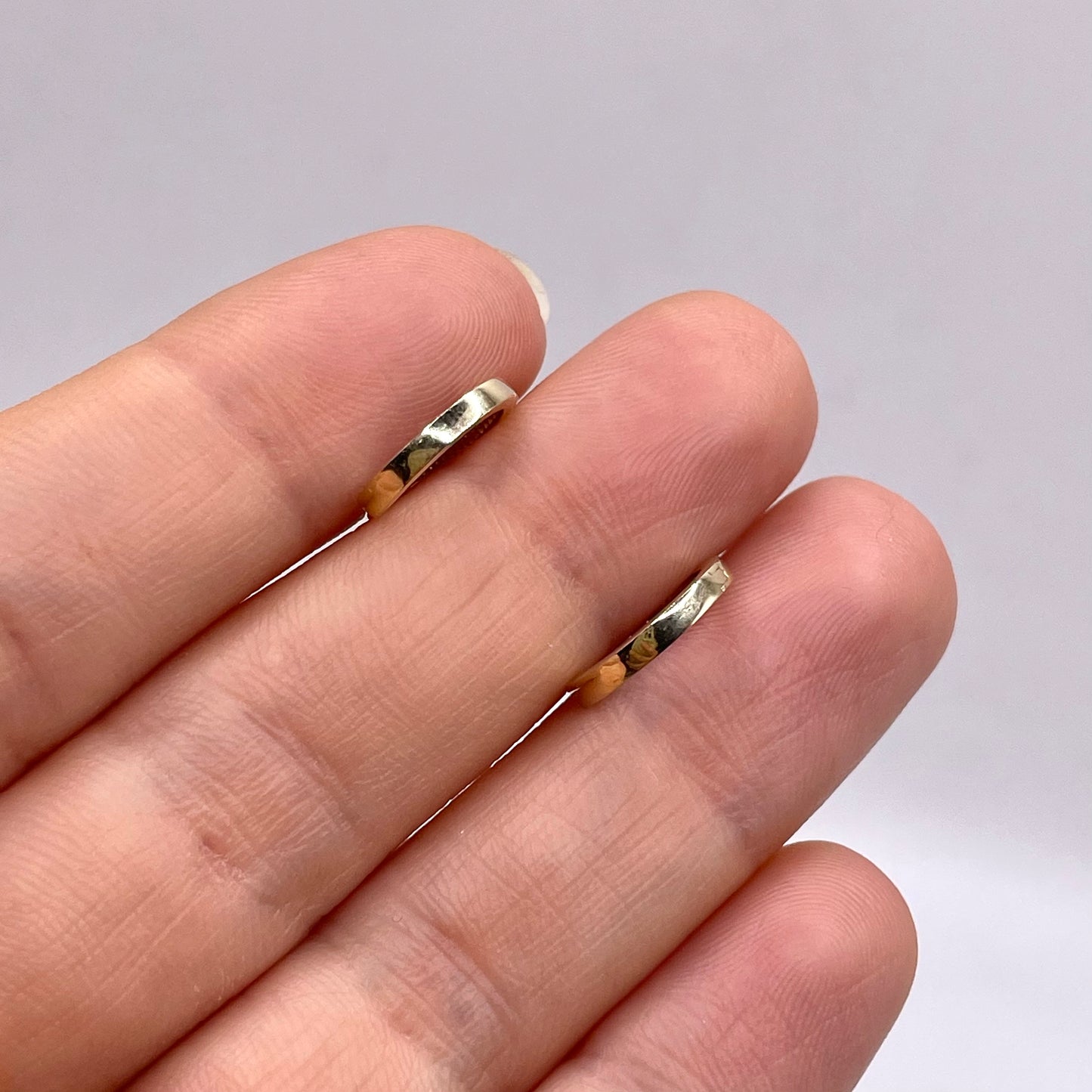 Flat huggies earrings
