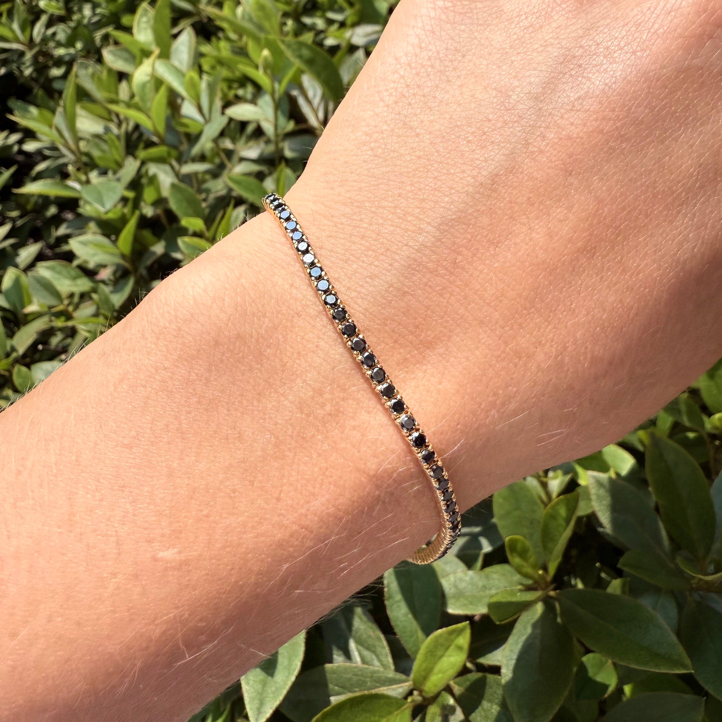 Pulsera Tennis (Diamantes negros)