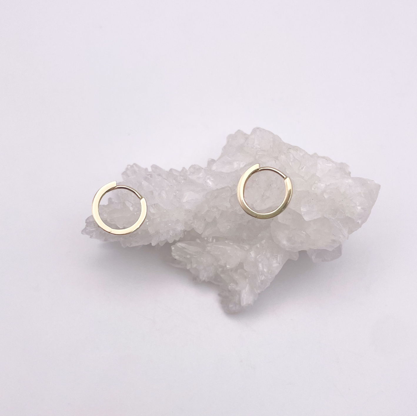 Flat huggies earrings