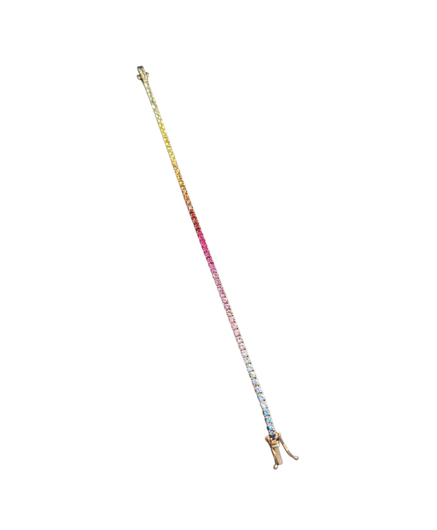 Pulsera Tennis Zafiros de colores