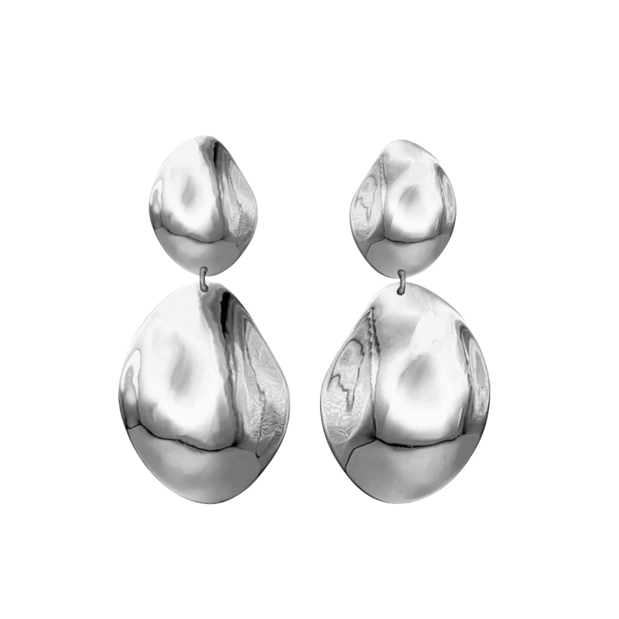 Aretes colgantes de pétalos