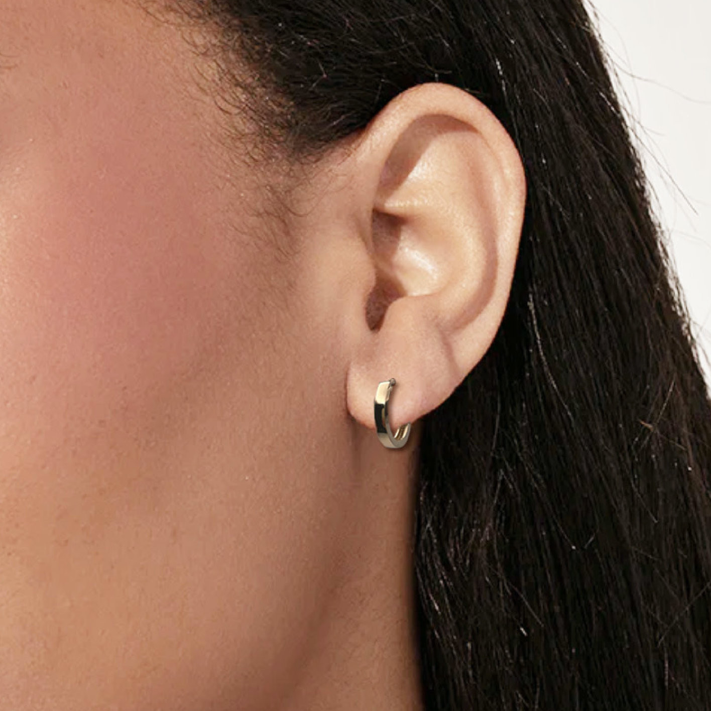 Flat huggies earrings