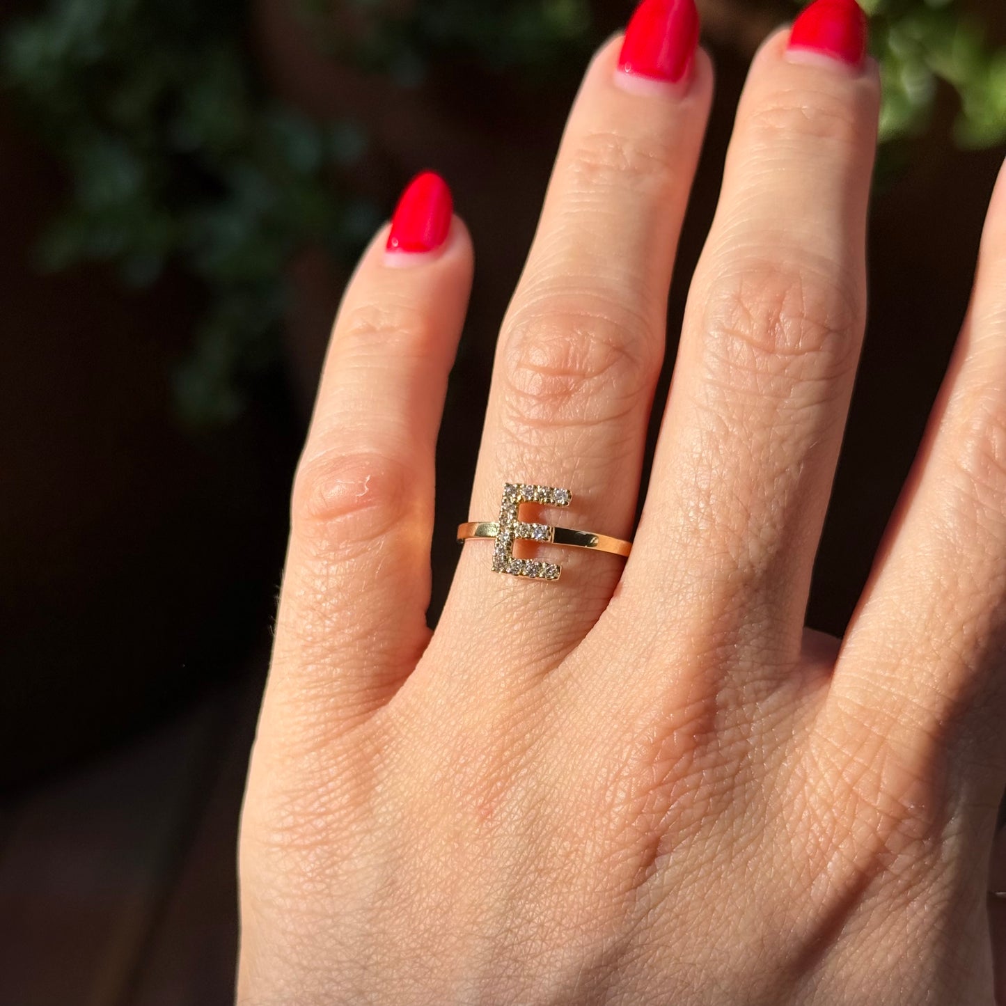 Anillo inicial  (a elegir) con diamantes