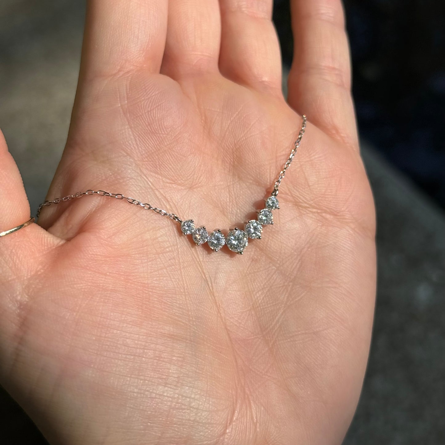 Collar de moissanitas