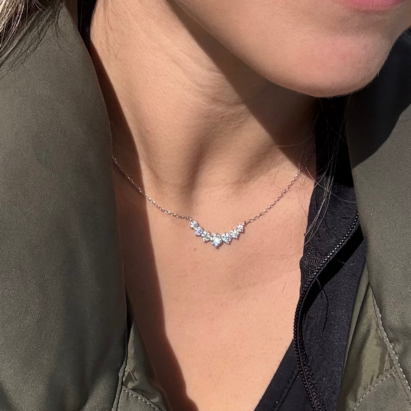 Collar de moissanitas