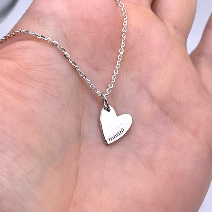 Collar corazón mamá
