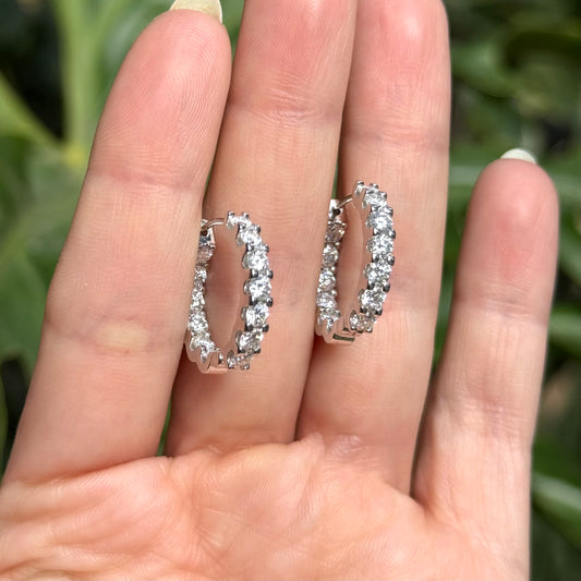 Arracadas completas de Moissanitas