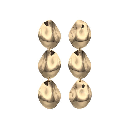 Aretes de 3 pétalos chicos