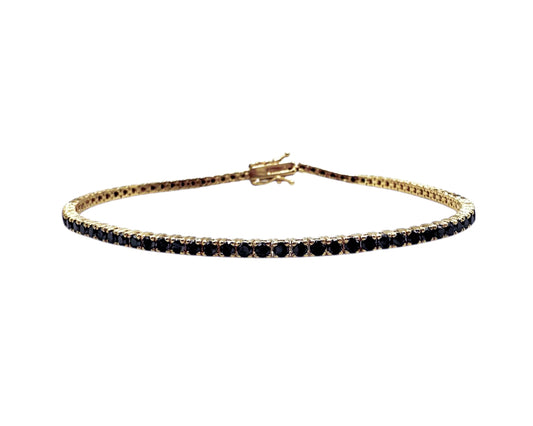Pulsera Tennis (Diamantes negros)