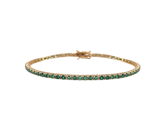 Pulsera Tennis Esmeraldas