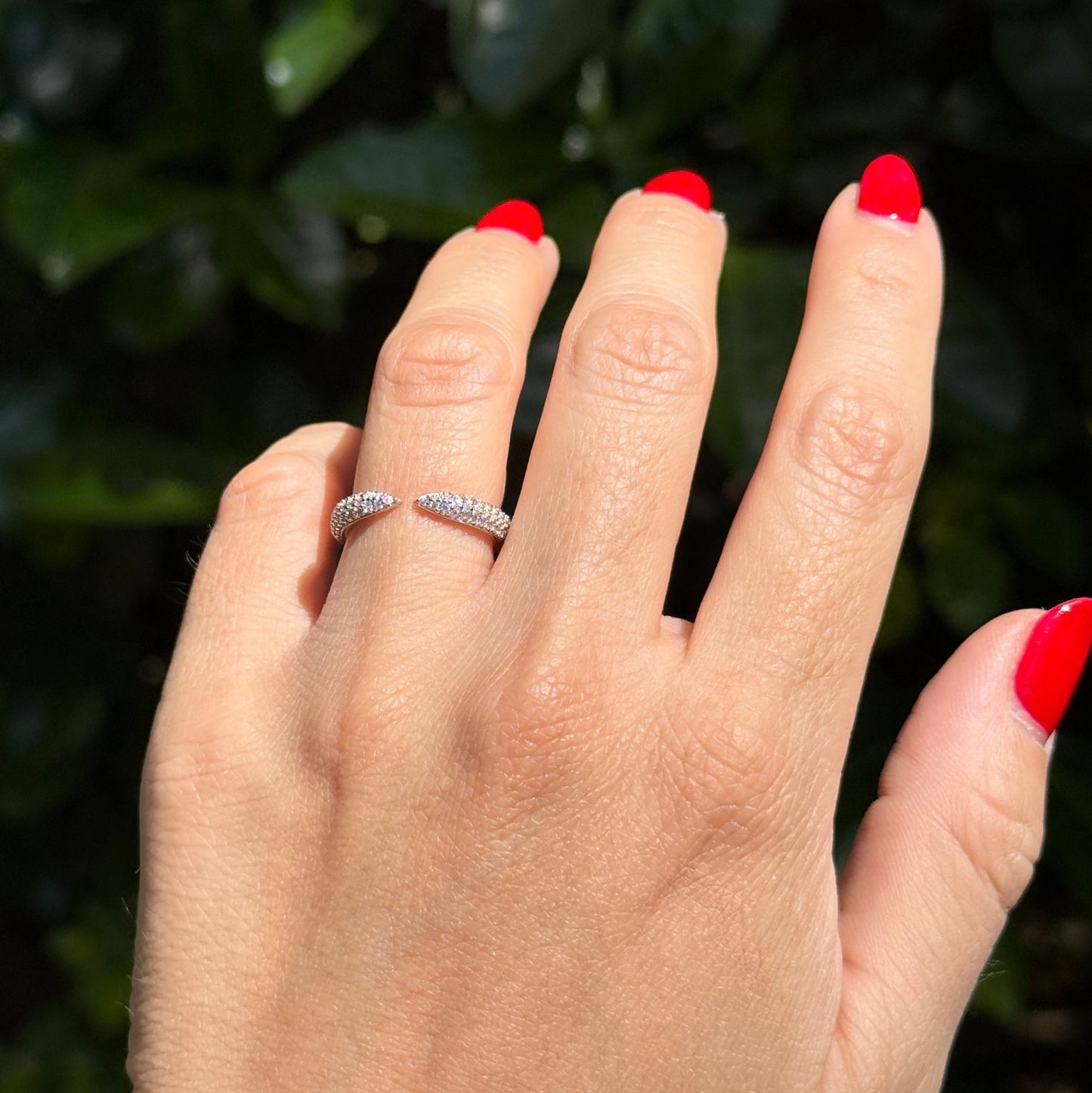 Anillo pavé moissanitas